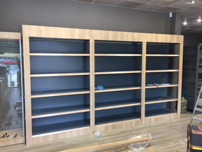 Handelshyllesystem, levering, montering 5